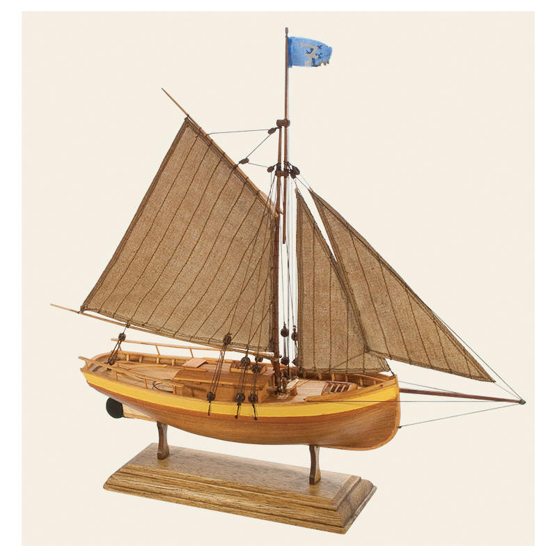 Klick zeigt Details von Echtspant-Schiffsmodellbausatz Lotsenkutter von 1900 - M 1:75